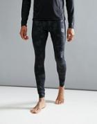 Bershka Sport Running Tights In Camo - Multi