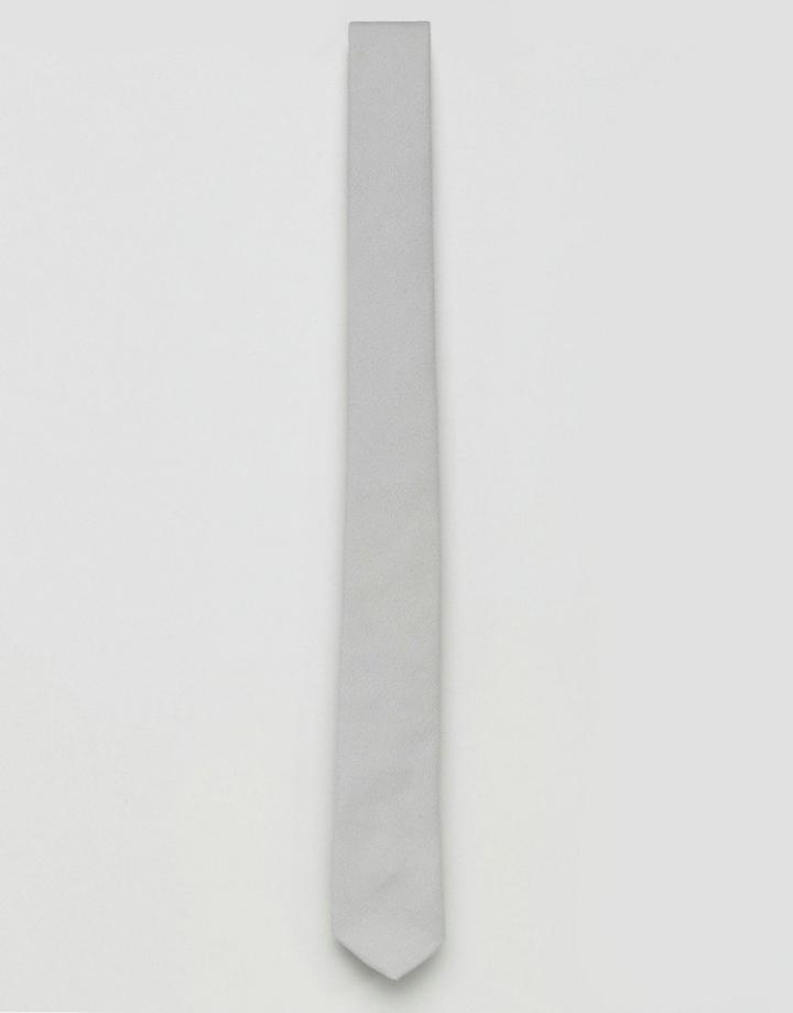 Noak Tie With Blade Hem - Gray