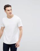 Stradivarius Crew Neck T-shirt In White - White