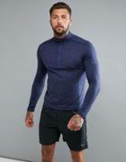 Saucony Running Run Strong 1/4 Zip Sweat In Purple Sam800023-midh - Purple