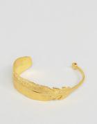 Ottoman Hands Feather Cuff - Gold