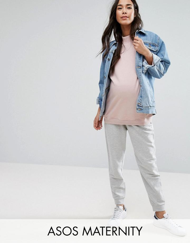 Asos Maternity Jersey Jogger - Gray