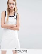 Fred Perry Archive Skinny Tank - White