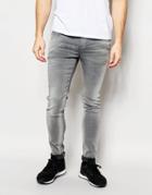 Pepe Jeans Powerflex Nickel Superstretch Skinny Fit Washed Gray - Washed Gray