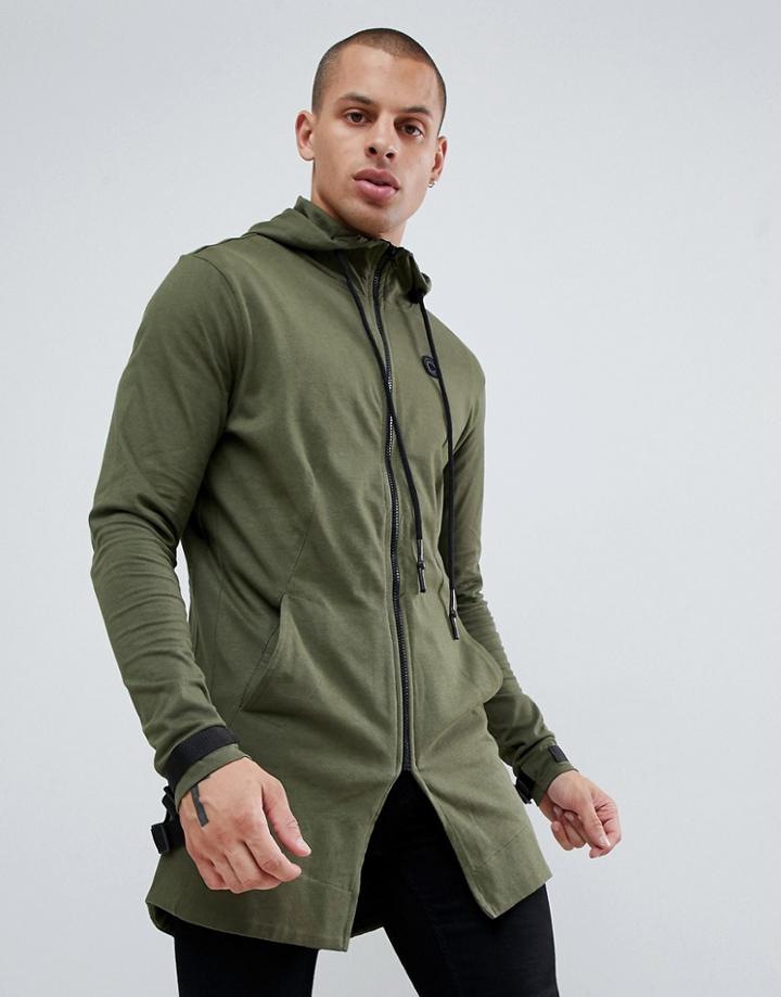 Religion Jersey Parka In Khaki - Green