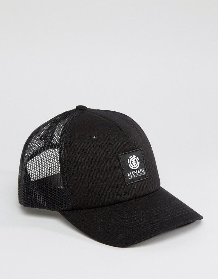 Element Baseball Cap Icon Mesh - Black