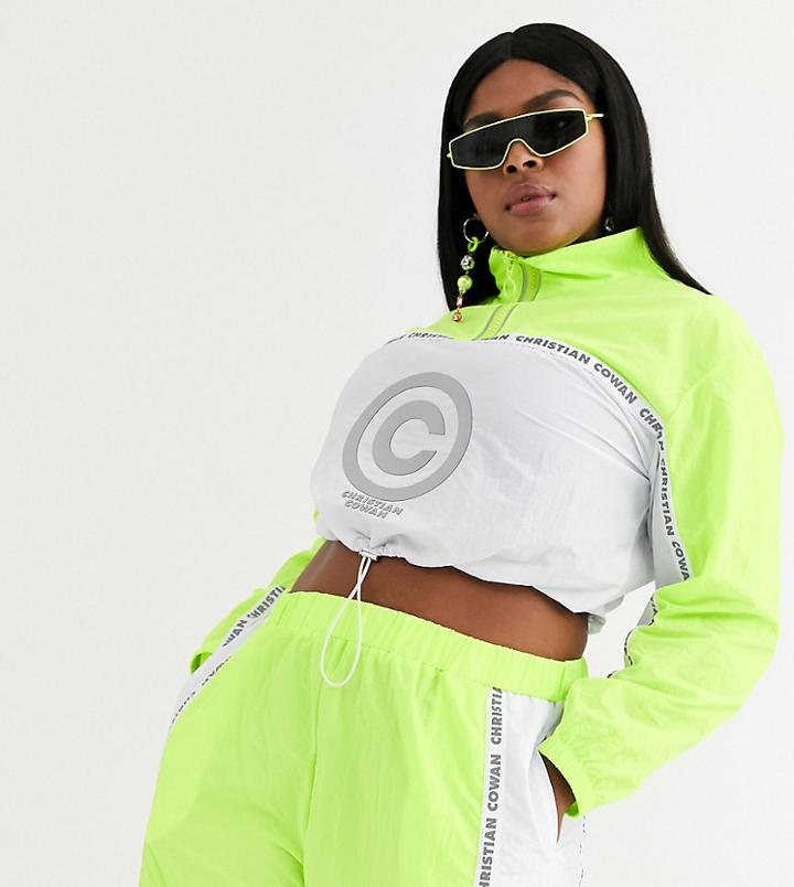 Asos Design X Christian Cowan Curve Logo Track Jacket Two-piece