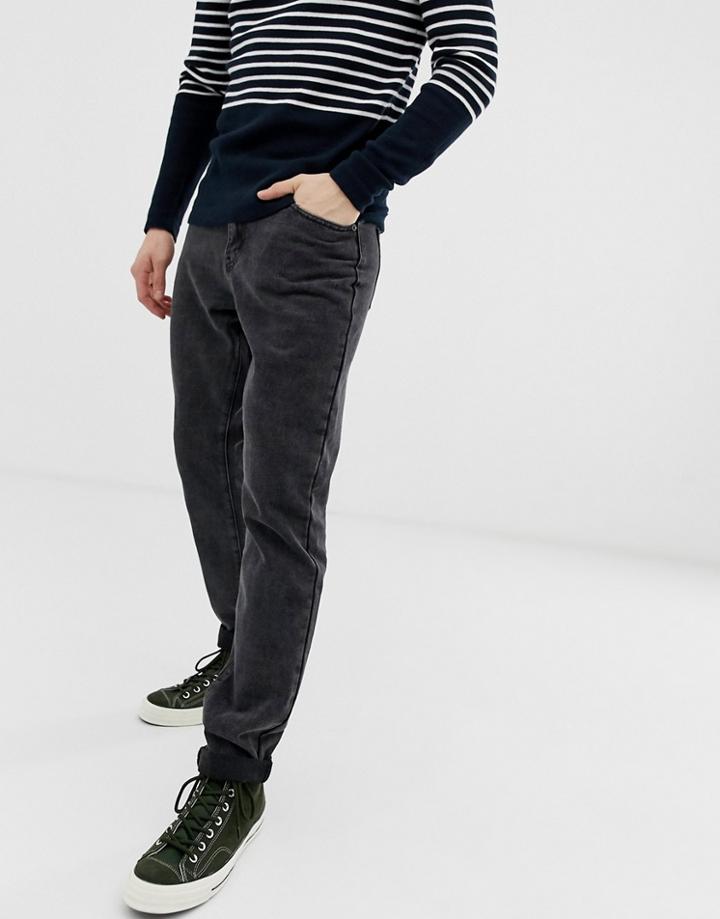 Liquor N Poker Dad Jeans In Washed Black - Black