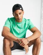River Island Crew Neck T-shirt In Bright Green