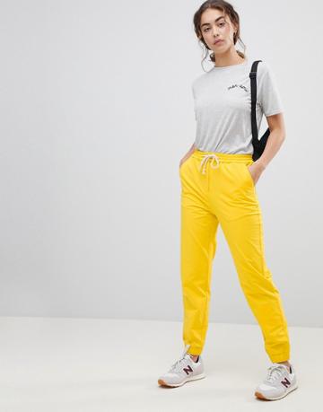 Asos Joggers In Four Way Stretch - Yellow