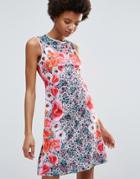 Clover Canyon Poppy Blossoms Matte Jersey Dress - Multi