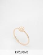 Cheap Monday Exclusive Rose Gold Mini Skull Ring - Rose Gold