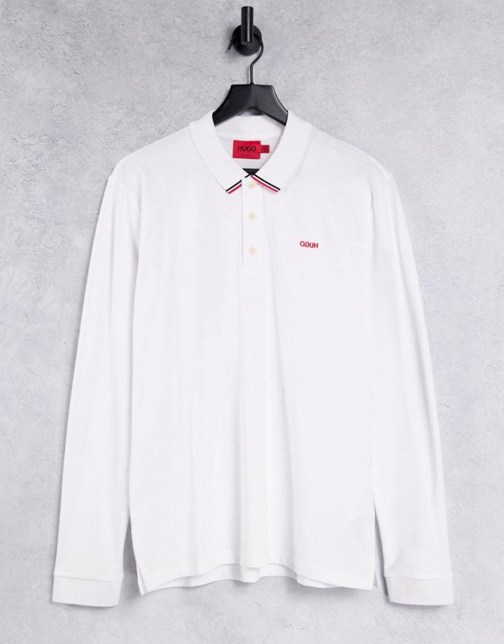 Boss Athleisure Paul Curved Polo In White