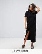 Asos Petite Ultimate T-shirt Maxi Dress - Black