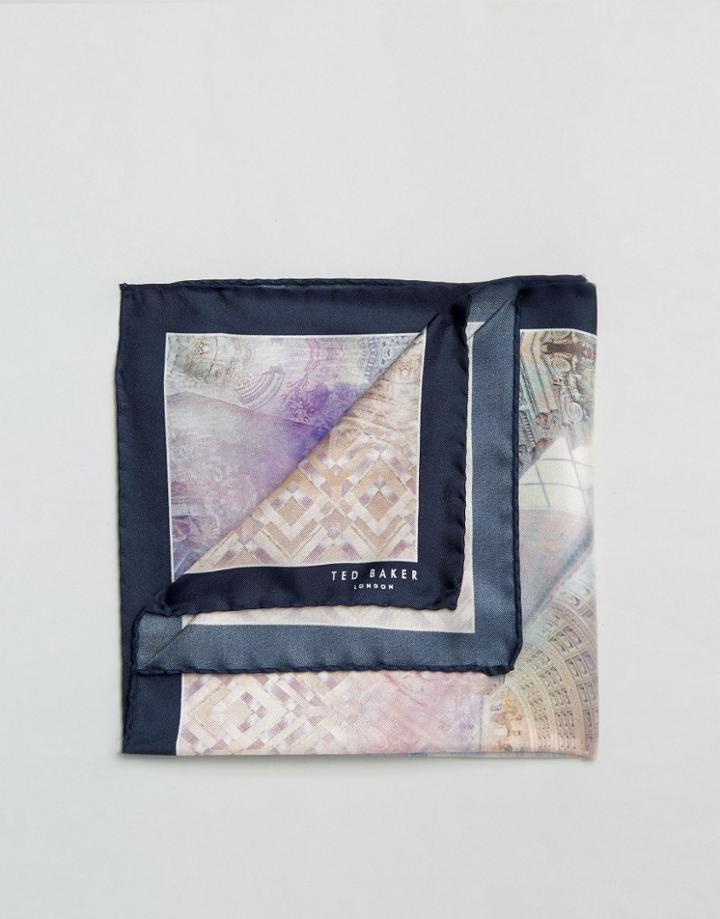 Ted Baker Pocket Square Silk - Multi
