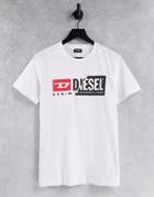 Diesel T-diego-cuty T-shirt In White