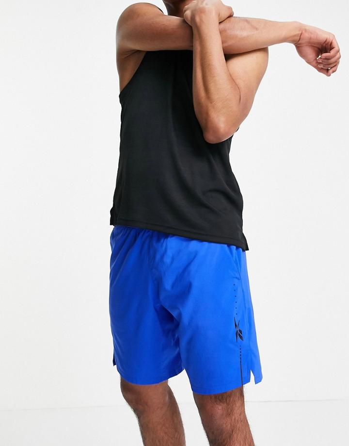 Reebok Training Epic 9inch Lightweight Short In Blue-blues