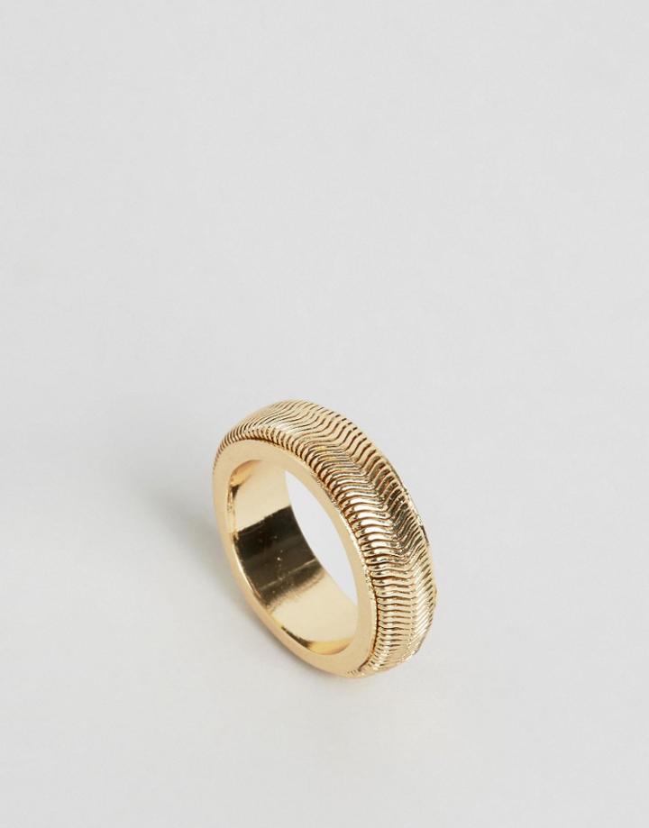 Designb Chunky Ring - Gold