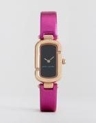 Marc Jacobs Metallic Pink Leather Watch - Pink