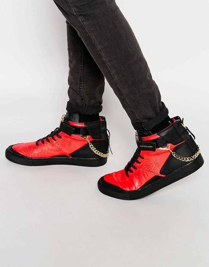 Cayler & Sons Hamachi Hi-top Sneakers - Red