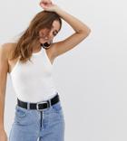 Collusion Racer Back Tank - White