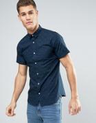 Jack & Jones Premium Slim Shirt With Print - Navy