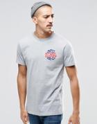Deus Ex Machina T-shirt With Small Record Logo - Gray