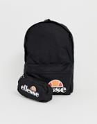 Ellesse Rolby Backpack With Pencil Case In Black - Black