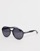 Tommy Hilfiger Aviator Sunglasses In Black