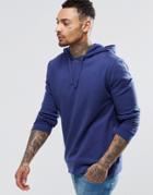 Asos Hoodie In Blue - Pitch Blue