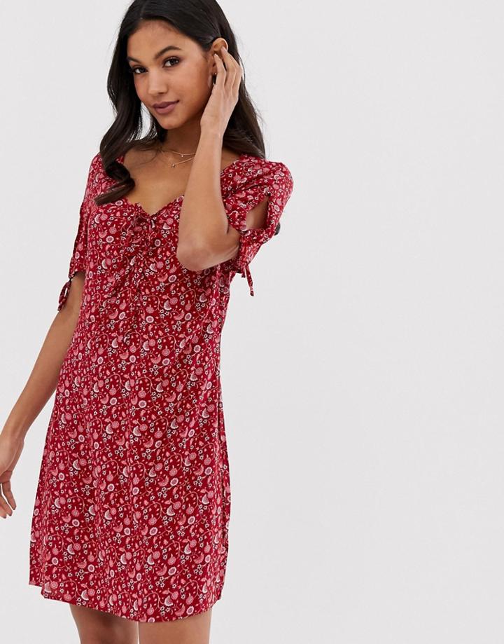 Vila Vintage Floral Tea Dress - Multi