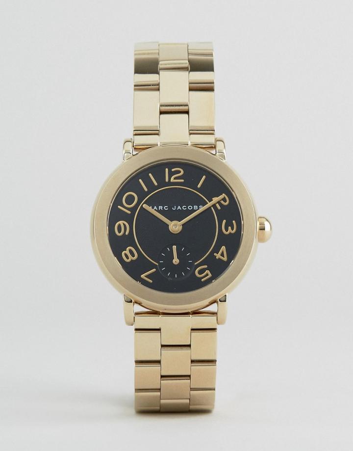Marc Jacobs Gold Riley Metal Watch - Gold