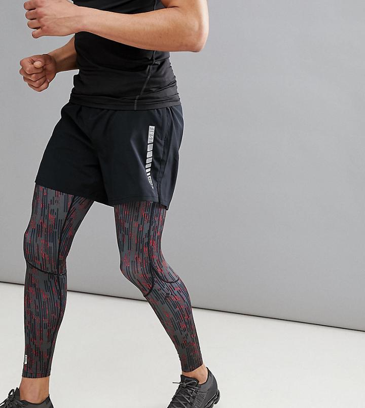 First Running Shorts In Black - Black