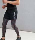 First Running Shorts In Black - Black