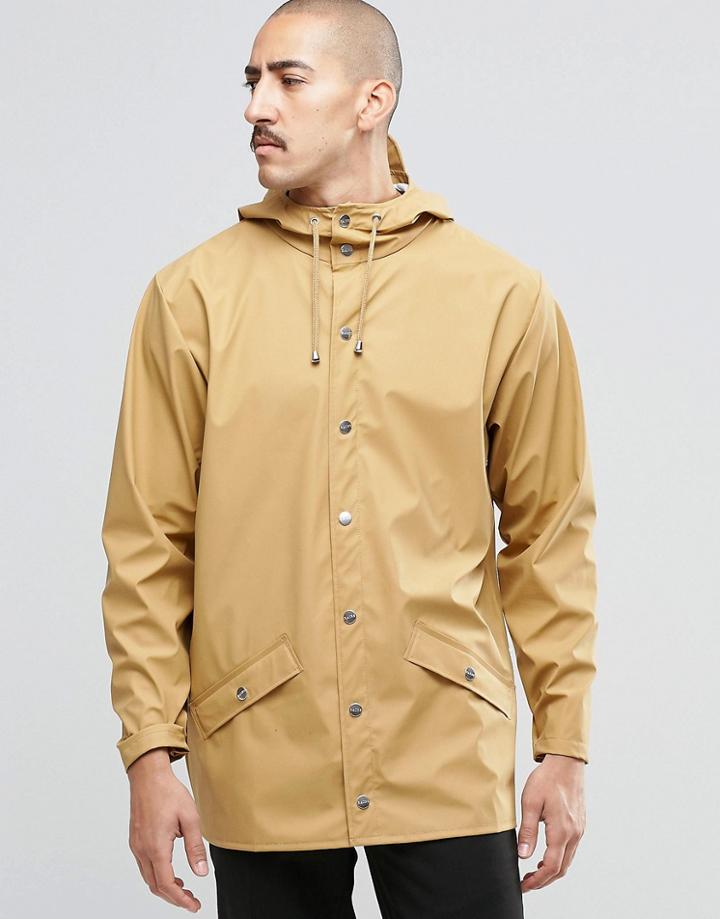 Rains Waterproof Short Jacket - Beige