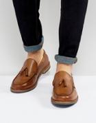 Ben Sherman Stratford Tassel Loafers In Tan Leather - Tan