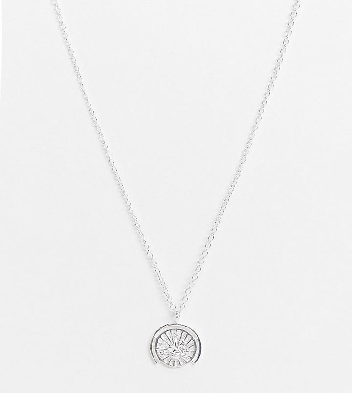 Kingsley Ryan Recycled Sterling Silver Necklace With Coin Pendant