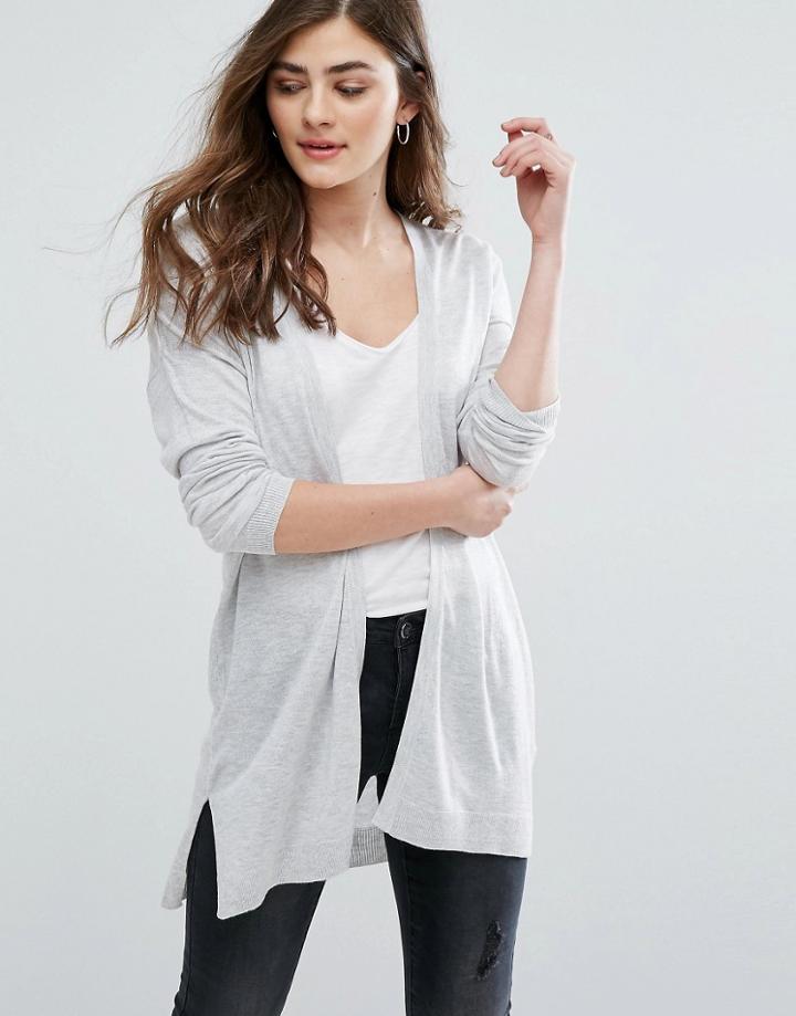 New Look Minimal Cardigan - Gray