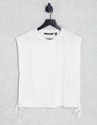 Vero Moda Tie Side T-shirt In White