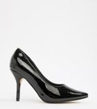 Truffle Collection Wide Fit Pointed Heels-black