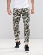 G-star 5622 X25 Pharrell Jean Persian Geometric Print - Beige