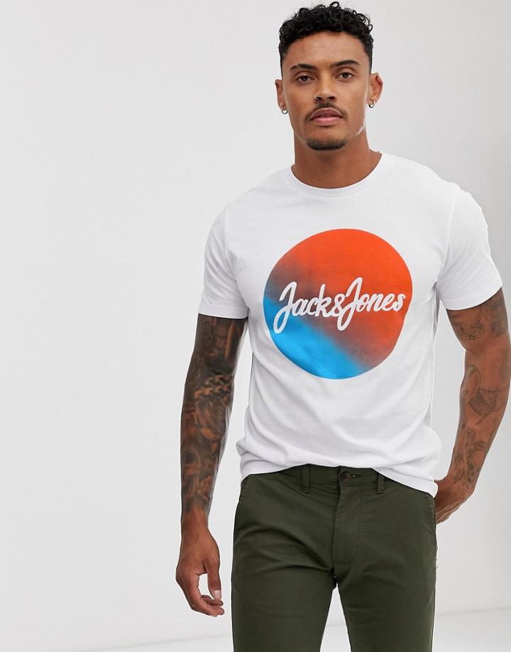 Jack & Jones Originals Logo T-shirt-white