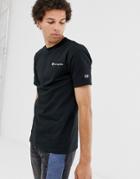 Champion Heritage T-shirt With Embroidered Logo In Black