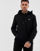 Asos Design Hoodie In Black With Triangle - Black