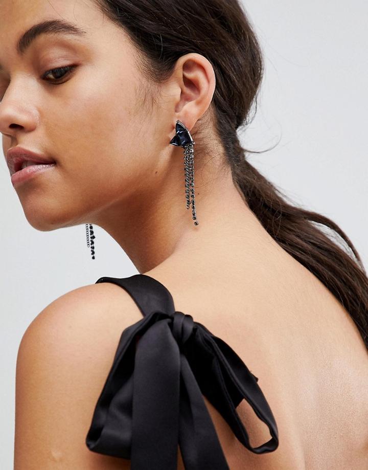 Steve Madden Drop Statement Earrings - Purple