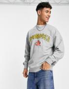 Levi's X Simpsons Capsule Sweatshirt With Springfield Chest Print In Gray