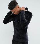 Another Influence Tall Velour Overhead Hoodie - Black
