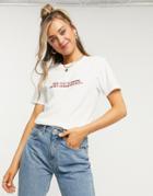 Skinny Dip Oversized Christmas T-shirt In Red-white