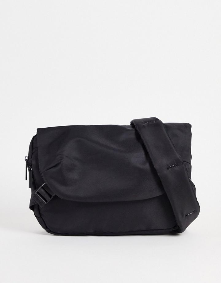 Bando Rubberized Cross Body Bag-black