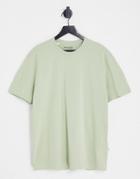 Selected Homme Relaxed Fit T-shirt In Sage-green